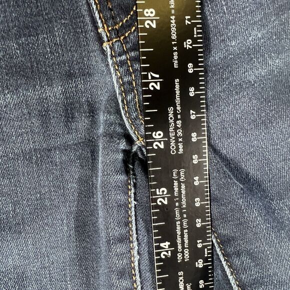 American Eagle Hi Rise Jegging Jeans Size 2 Womens Distressed Blue Stretch Denim - Picture 5 of 8